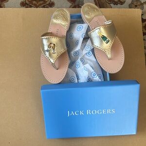Brand new champagne Jack Rogers sandals